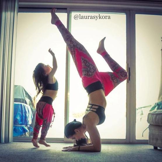 Analı kızlı yoga