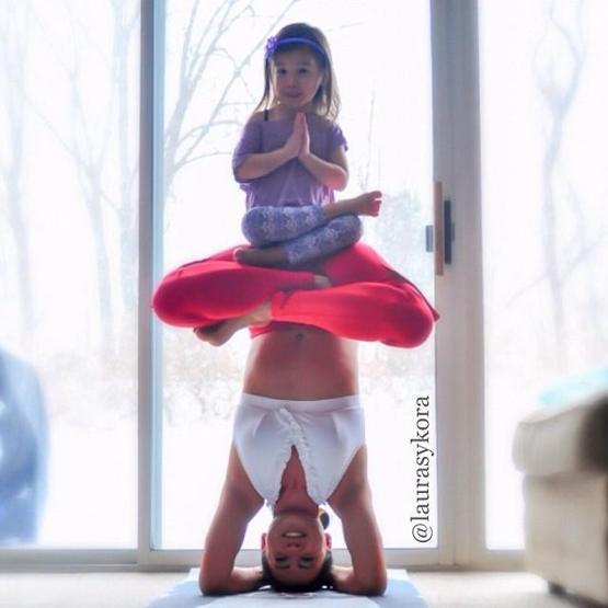 Analı kızlı yoga