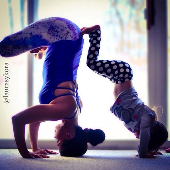 Analı kızlı yoga