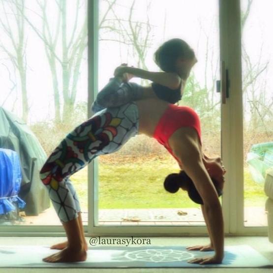 Analı kızlı yoga