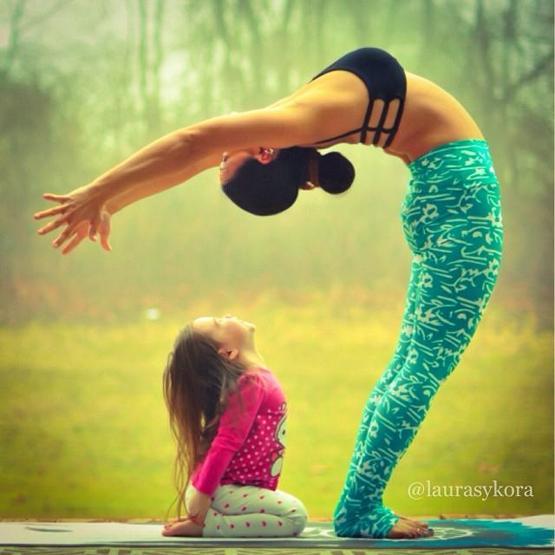 Analı kızlı yoga
