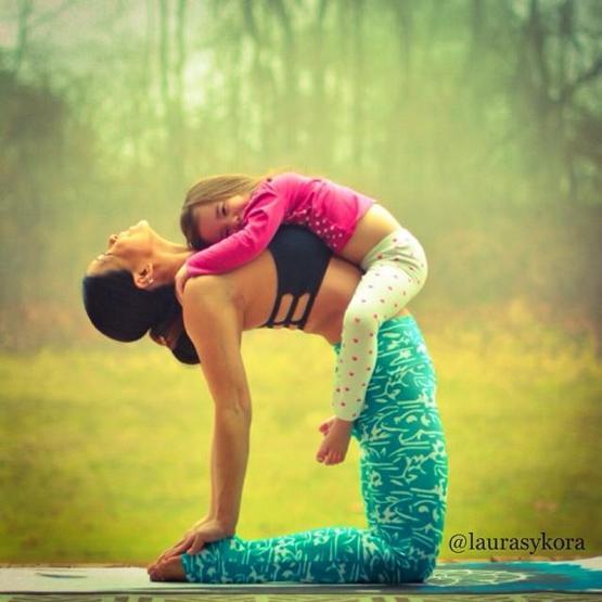 Analı kızlı yoga