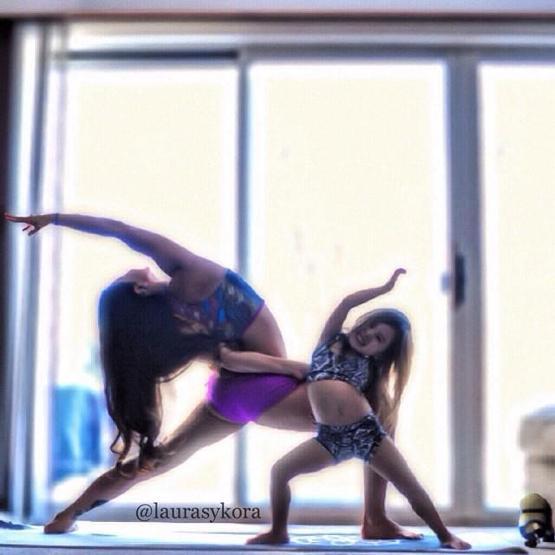 Analı kızlı yoga