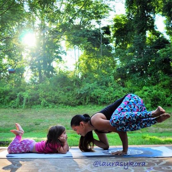 Analı kızlı yoga