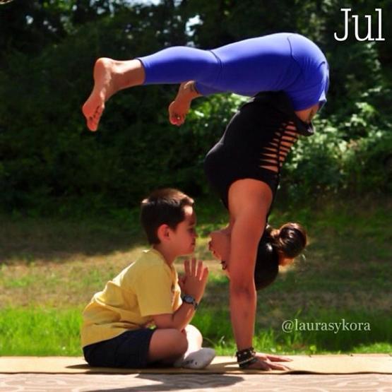 Analı kızlı yoga