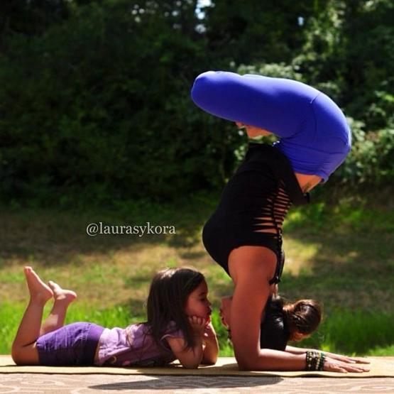 Analı kızlı yoga