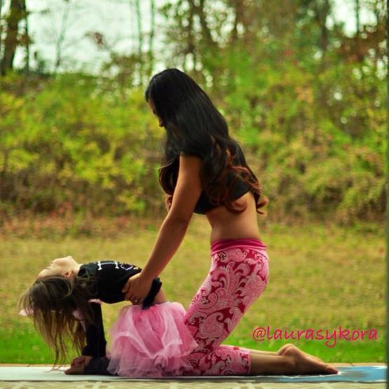 Analı kızlı yoga