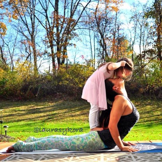 Analı kızlı yoga