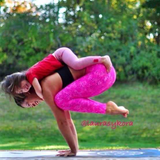 Analı kızlı yoga