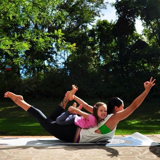 Analı kızlı yoga