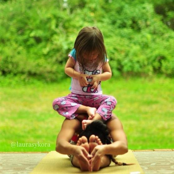 Analı kızlı yoga
