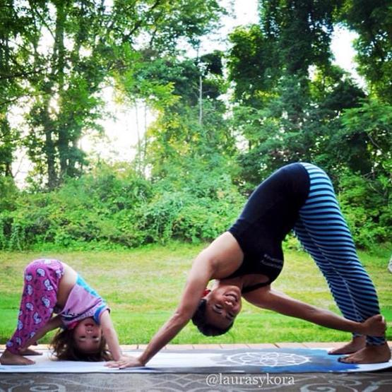 Analı kızlı yoga