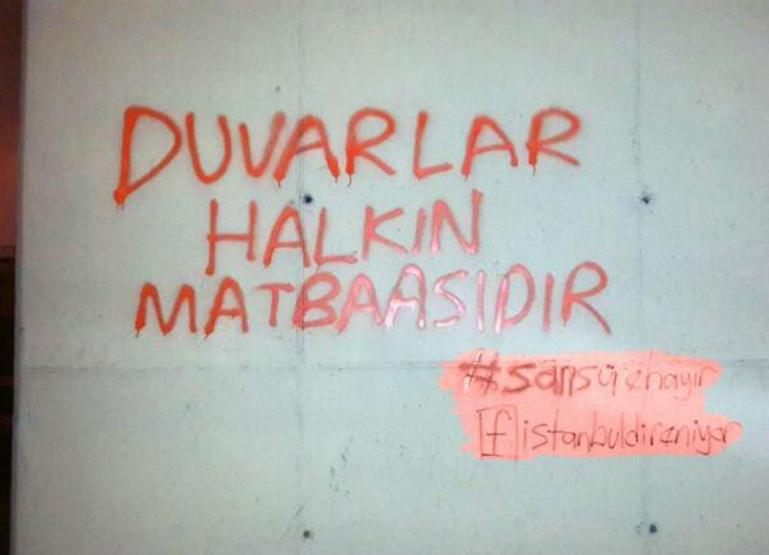 Twitterın yerini duvar yazıları aldı