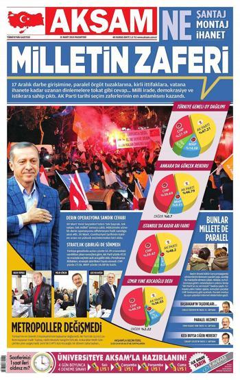 Seçim manşetleri