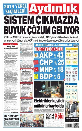 Seçim manşetleri