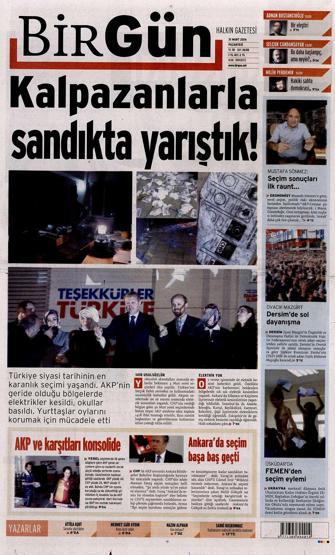 Seçim manşetleri