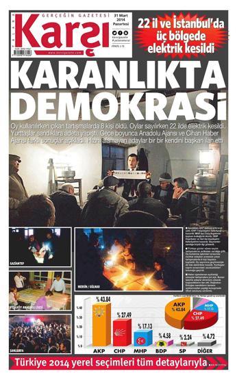 Seçim manşetleri