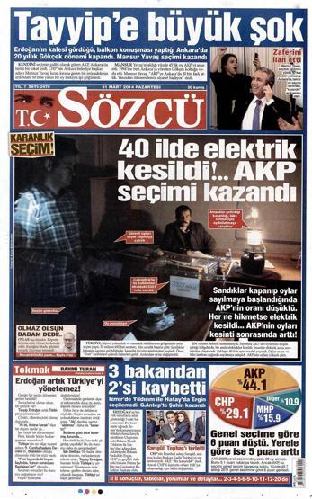 Seçim manşetleri
