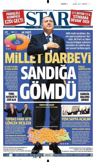 Seçim manşetleri