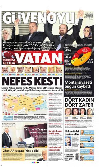 Seçim manşetleri
