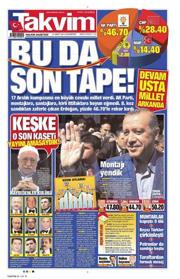 Seçim manşetleri