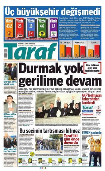 Seçim manşetleri