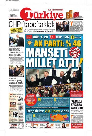 Seçim manşetleri