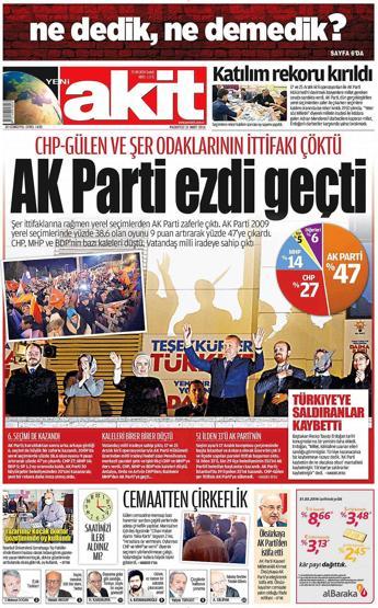Seçim manşetleri