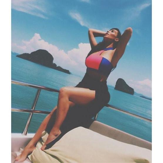 Kim Kardashian ve ailesi Taylandda...