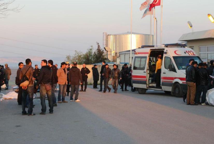 Greif işçilerine polis müdahalesi