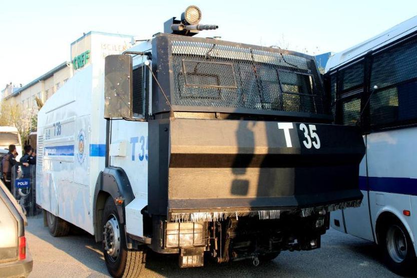 Greif işçilerine polis müdahalesi
