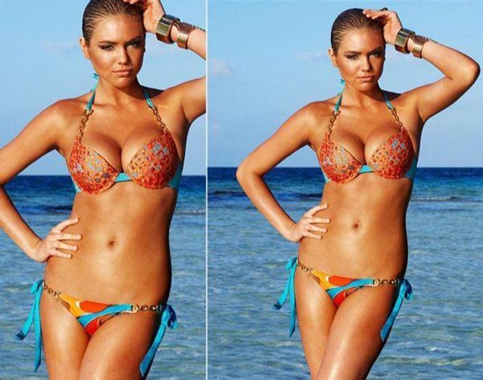 Kate Upton göğüslerinden memnun değil
