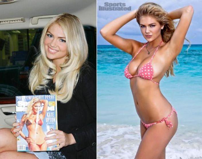 Kate Upton göğüslerinden memnun değil