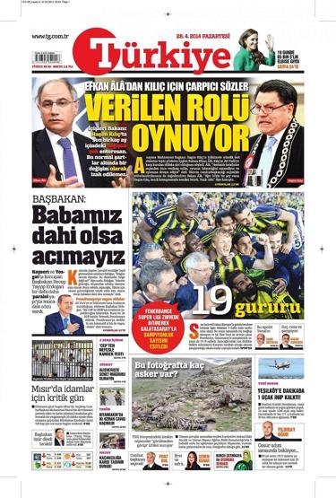 Fenerbahçenin şampiyonluğu gazete manşetlerinde