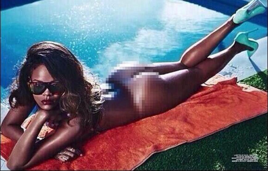 Rihannadan olay yaratan pozlar