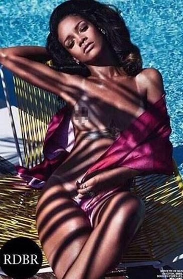 Rihannadan olay yaratan pozlar