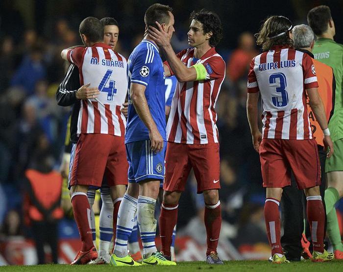 Chelsea - Atletico Madrid maçından çarpıcı kareler