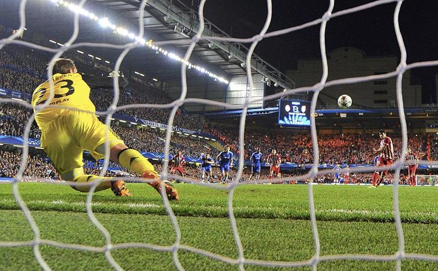 Chelsea - Atletico Madrid maçından çarpıcı kareler