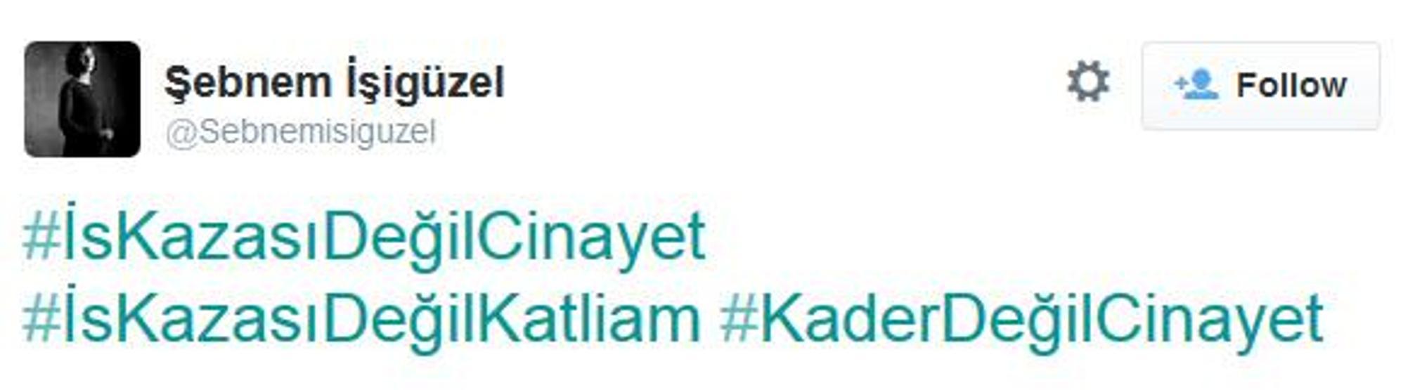 Ünlü isimlerden Soma faciası tweetleri