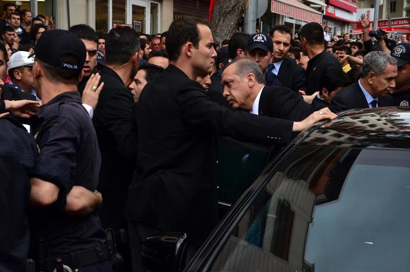 Başbakan Erdoğana Somada protesto