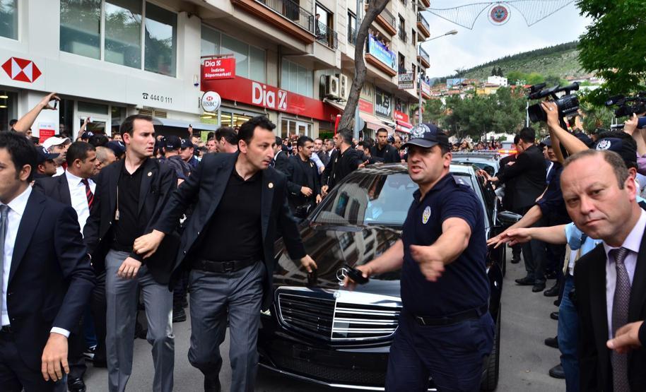 Başbakan Erdoğana Somada protesto