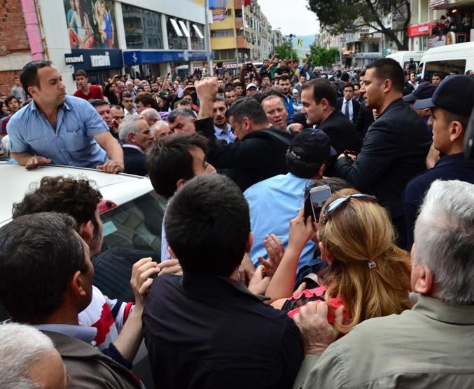 Başbakan Erdoğana Somada protesto