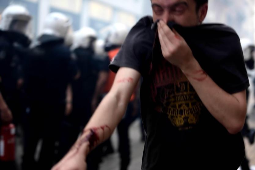 Taksimdeki Soma yürüyüşüne sert müdahale