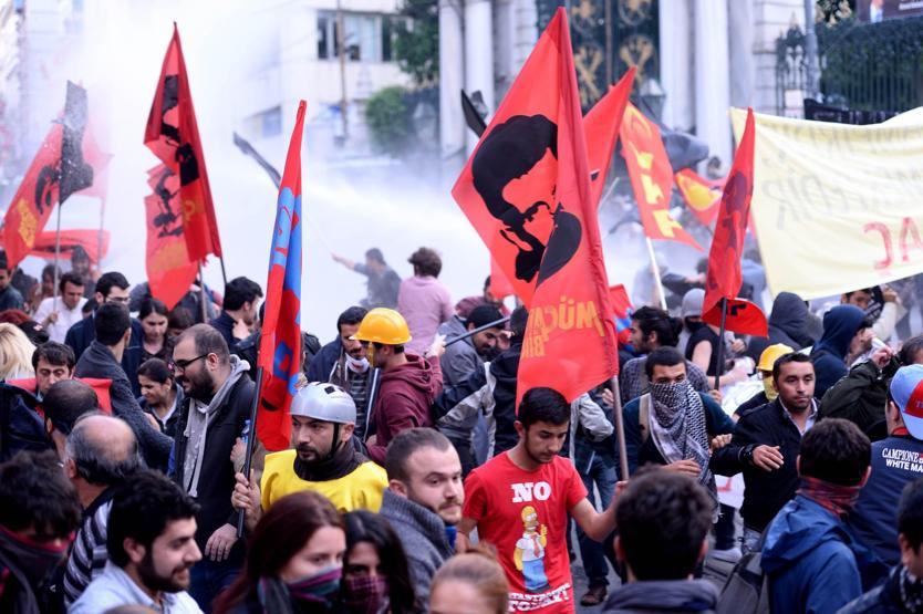 Taksimdeki Soma yürüyüşüne sert müdahale