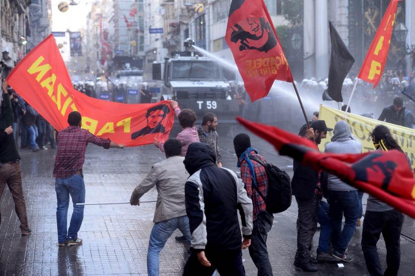 Taksimdeki Soma yürüyüşüne sert müdahale