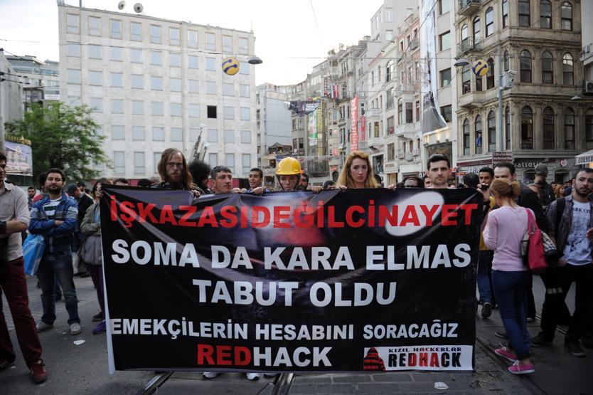 Taksimdeki Soma yürüyüşüne sert müdahale