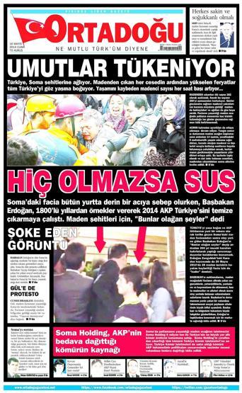 Soma faciası manşetlerde