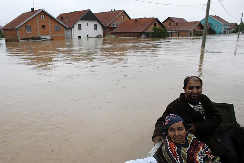 Bosna Hersek ve Sırbistanı sel vurdu
