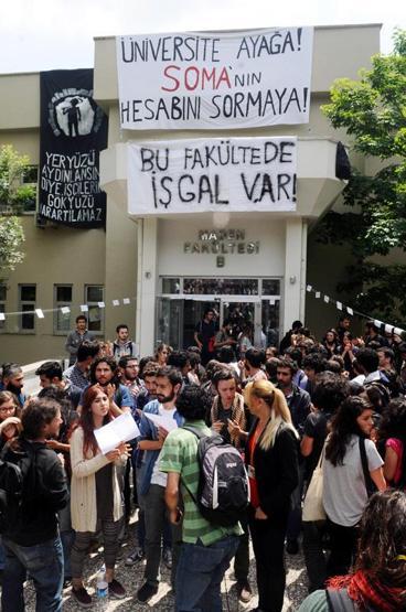 İTÜ Maden Fakültesinde Soma işgali sona erdi