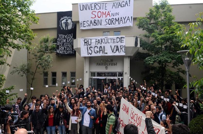 İTÜ Maden Fakültesinde Soma işgali sona erdi